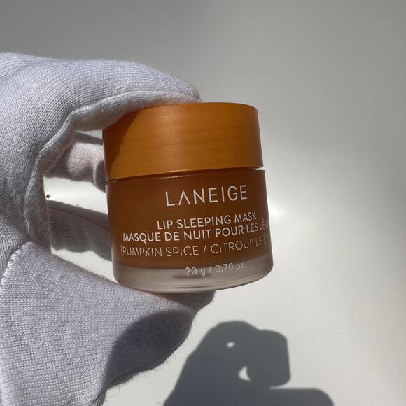 Laneige Sleeping Mask Lip Balm Pumpkin Spice Rare NIB Full Size 20g 0.70 oz - Picture 2 of 10